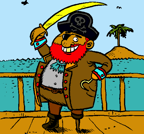 Dibujo Pirata a bordo pintado por supermanu