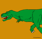 Dibujo Tiranosaurio rex pintado por JuliaXJ9