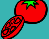 Dibujo Tomate pintado por ramses