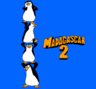 Dibujo Madagascar 2 Pingüinos pintado por JAED