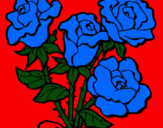 Dibujo Ramo de rosas pintado por messi56