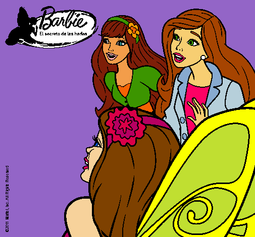 Barbie y sus amigas sorprendidas