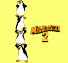 Dibujo Madagascar 2 Pingüinos pintado por marina12