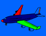 Dibujo Avión de pasajeros pintado por 348ALEX