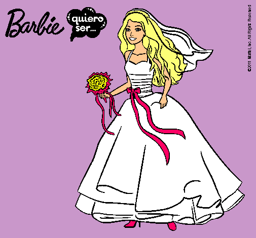 Barbie vestida de novia