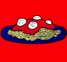 Dibujo Espaguetis con carne pintado por 348ALEX