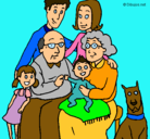 Dibujo Familia pintado por neisha