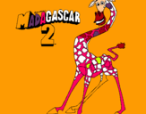 Dibujo Madagascar 2 Melman pintado por amigasasoo