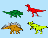 Dibujo Dinosaurios de tierra pintado por avatad