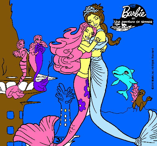 Barbie sirena y la reina sirena