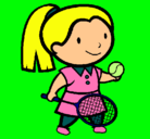 Dibujo Chica tenista pintado por Martina100
