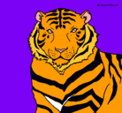 Dibujo Tigre pintado por catroll