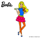 Dibujo Barbie y su mascota pintado por vanetxu