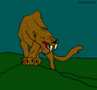 Dibujo Tigre con afilados colmillos pintado por Ravenclaw