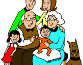 Dibujo Familia pintado por MEDRANO