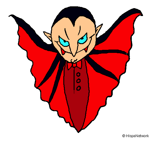 Dibujo Vampiro terrorífico pintado por izaro