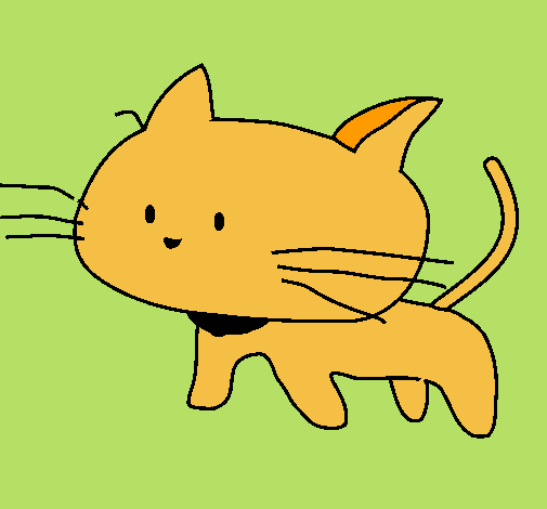 Dibujo Cría de gato pintado por Cass