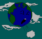 Dibujo Tierra enferma pintado por gatitou