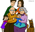 Dibujo Familia pintado por lola8diva