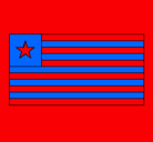 Dibujo Liberia pintado por estados