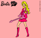 Dibujo Barbie la rockera pintado por AHADA