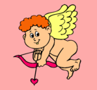 Dibujo Cupido pintado por anateresafl