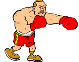 Dibujo Boxeador pintado por danicash