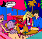 Dibujo Barbie y sus amigos en la heladería pintado por noe_2011