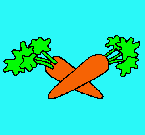 Dibujo zanahorias pintado por FEROMARIANA