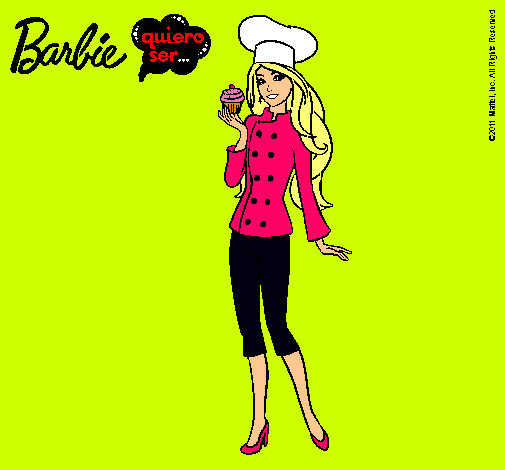 Dibujo Barbie de chef pintado por Thiiaree