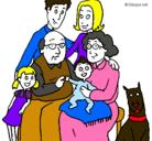 Dibujo Familia pintado por siara