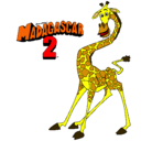 Dibujo Madagascar 2 Melman pintado por faku