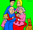 Dibujo Familia pintado por guillen
