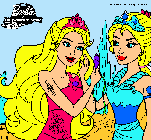 Barbie se despiede de la reina sirena