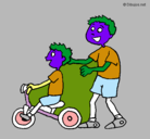 Dibujo Triciclo pintado por jijijji