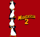 Dibujo Madagascar 2 Pingüinos pintado por juancris