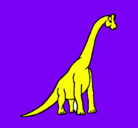 Dibujo Braquiosaurio pintado por jirafa