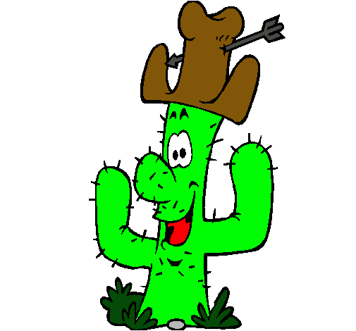 Cactus con sombrero