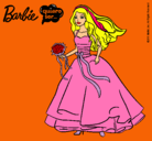 Dibujo Barbie vestida de novia pintado por noe_2011