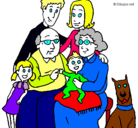 Dibujo Familia pintado por cgfhjryfjnrf