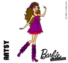 Dibujo Barbie Fashionista 1 pintado por linbaila20