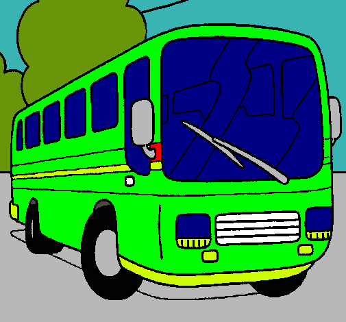 Dibujo Autobús pintado por ATUO