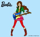 Dibujo Barbie guitarrista pintado por mimicl