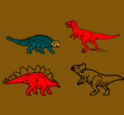 Dibujo Dinosaurios de tierra pintado por luifrany