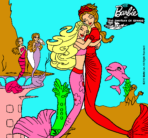 Barbie sirena y la reina sirena