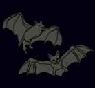 Dibujo Un par de murciélagos pintado por 1004