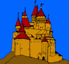 Dibujo Castillo medieval pintado por baello