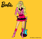 Dibujo Barbie rockera pintado por noe_2011