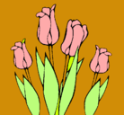 Dibujo Tulipanes pintado por cecilita