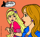 Dibujo Barbie sorprendida pintado por Thiiaree